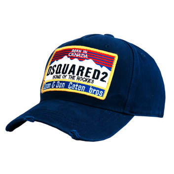 Синяя бейсболка с нашивкой унисекс Dsquared2 16267-1