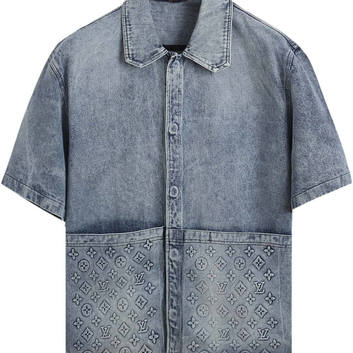 Джинсовая рубашка с короткими рукавами Louis Vuitton 31395