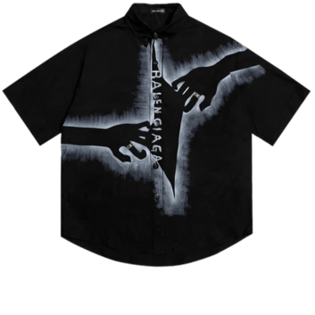 Рубашка мужская с принтом Balenciaga 31574