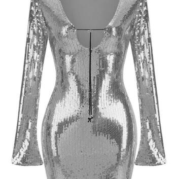 Короткое платье из пайеток 31503