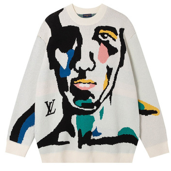 Свитер с портретом оверсайз Louis Vuitton 31692