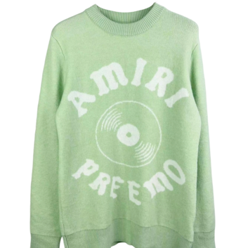 Свитер с рисунком и надписью Amiri 31771