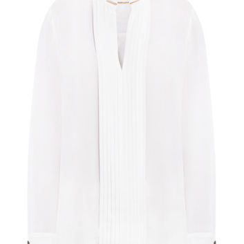 Белая блуза с длинным рукавом Max Mara 31800