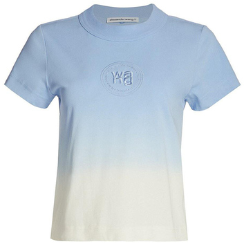 Голубая футболка омбре Alexander Wang 26479-1