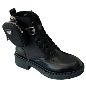 Высокие ботинки с аксессуаром Prada 29549-1