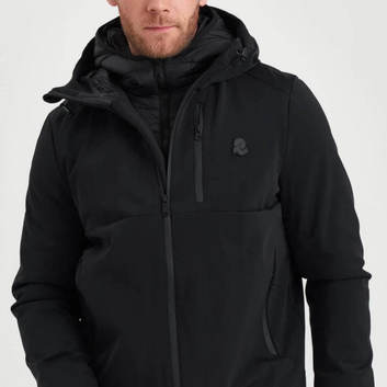 Однотонная куртка черного цвета Invicta 5203