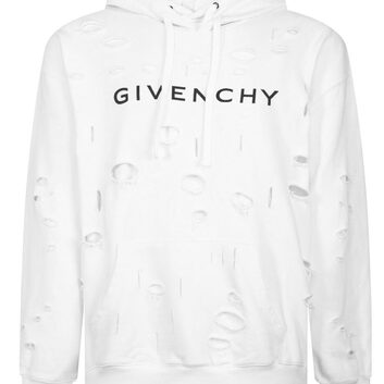 Белая рваная толстовка Givenchy 31951