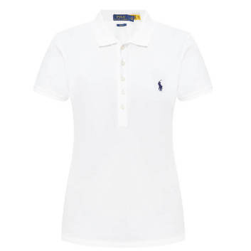 Женская белая футболка-поло POLO Ralph Lauren 31984