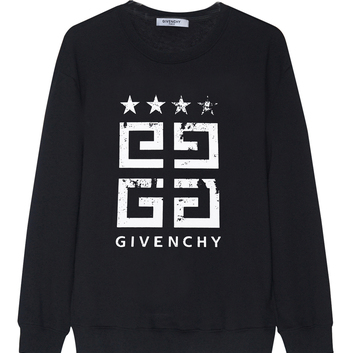 Черный свитшот Givenchy с большим принтом 31716-1