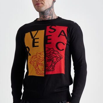Тонкий яркий джемпер Versace 31902