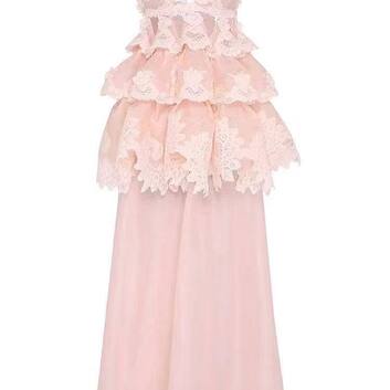 Нежное платье с кружевом из льна Zimmermann 32032